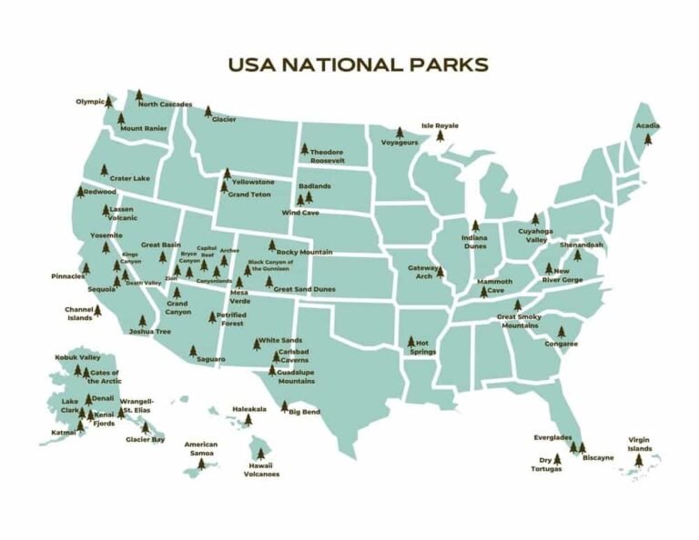 The Complete List of U.S. National Parks: Map, Location, Ticket Price, Facts & History